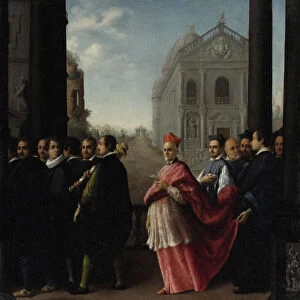 A Cardinals Procession, 1621. Creator: Ottavio Mario Leoni