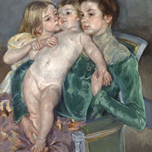 The Caress, 1902. Creator: Mary Cassatt