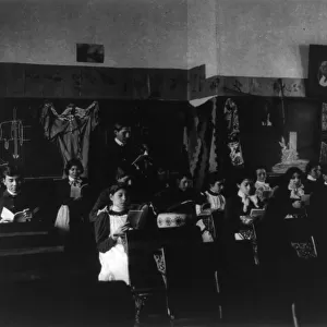 Carlisle Indian School, Carlisle, Pa. Class in session, 1901. Creator: Frances Benjamin Johnston