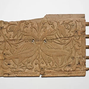 Carved Panel with Mythical Birds, Late 16th century. Creator: Unknown
