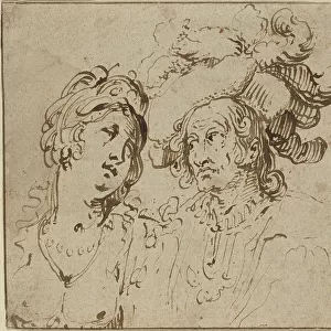 Cavalier with a Harlot, 17th century. Creator: Unknown