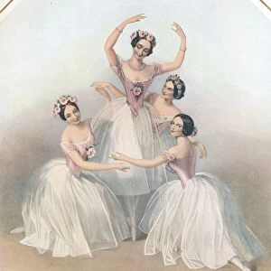 The Celebrated Pas De Quatre: composed by Jules Perrot, c1850. Artist: TH Maguire