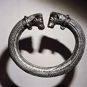 Celtic silver torc, Stuttgart, Germany, 2nd century BC