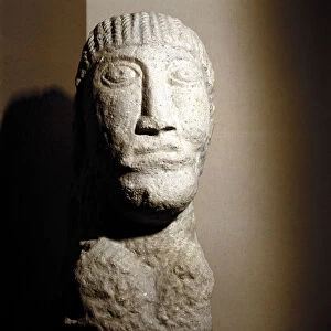 Celtic stone head, Salzburg, Austria, 1st century BC - 1st century