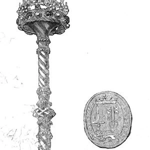 The Chamberlains sceptre and seal, 1844. Creator: Unknown