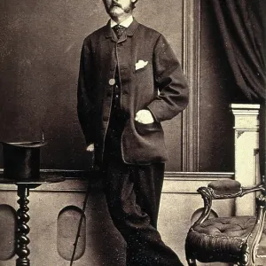 Charles White Print, a portrait of a man in military attire