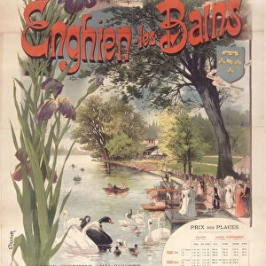 Chemin de fer du Nord. Enghien-les-Bains, Val-d Oise, 1890
