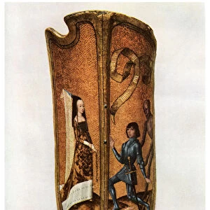 Chivalry and courtly love: Flemish parade shield, c1400 (1956)