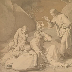 Christ in the Garden of Gethsemane, 1848. Creator: Johann Friedrich Overbeck