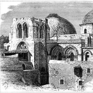 Church of the Holy Sepulchre, Jerusalem, 19th century. Artist: C Maurand