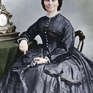 Clara Barton (1821-1912), founder of the American branch of the Red Cross