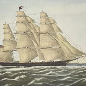 Clipper Ship, Flying Cloud, pub. 1852, Currier & Ives (Colour Lithograph)