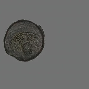 Coin Depicting a Bundle of Twigs, Hashmonean Dynasty (136-135 BCE)