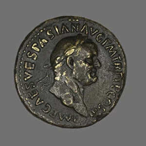 Coin Portraying Emperor Vespasian, 71. Creator: Unknown