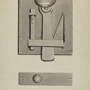 Combination Latch / Lock, c. 1936. Creator: James M. Lawson