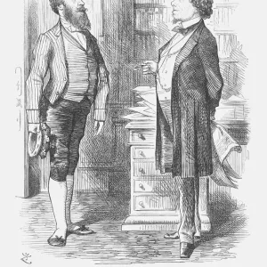 Print of Benjamin Disraeli questioned by Lord Abercorn
