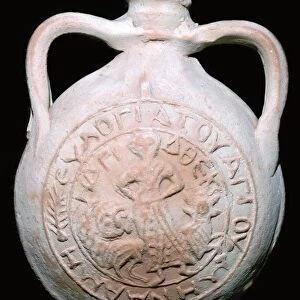Coptic Pilgrim Flask, 4th-5th century