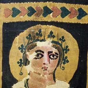 Coptic Textile, Portrait of Dionysus. 5th Century