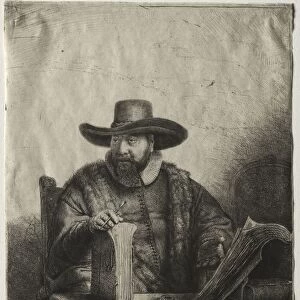 Cornelis Claesz Anslo, Mennonite Preacher, 1641. Creator: Rembrandt van Rijn (Dutch, 1606-1669)