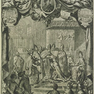 Coronation of Stanislaw I Leszczynski in 1705, 1706. Artist: Anonymous