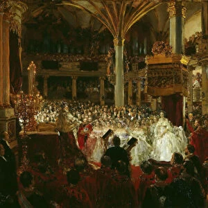 The Coronation of William I as King of Prussia at Konigsberg Castle in 1861, 1861