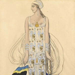Costume design for Ida Rubinstein in the Ballet Phedre, 1923. Artist: Bakst, Leon (1866-1924)