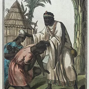 Costumes de Différents Pays, Marabou et Negre de l'Isle St. Louis dans le Sénégal, c1797. Creator: Jacques Grasset de Saint-Sauveur