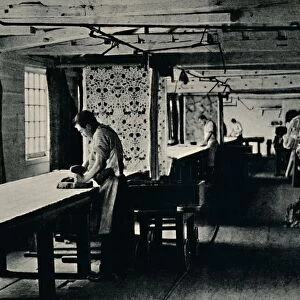 Cotton Printing at Merton Abbey Works, c1884. Creator: Unknown