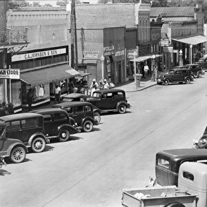 County seat of Hale County, Alabama, 1936. Creator: Walker Evans