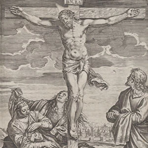 The Crucifixion, 1582. Creator: Agostino Carracci
