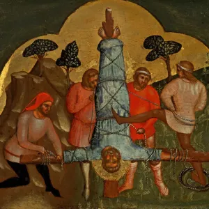 The Crucifixion of Peter Print, ca 1370
