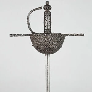 Cup-Hilted Rapier, Italy, 1670 / 90. Creator: Unknown