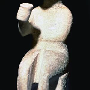 Cycladic male seated figure, 25th century BC