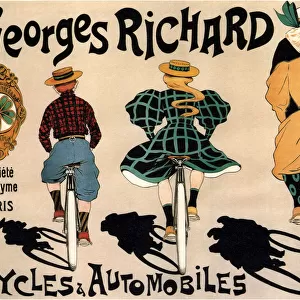 Cycles and cars Georges Richard, 1896. Artist: Fernel, Fernand (1872-1934)