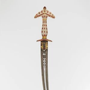 Dagger with Sheath, Hilt, Indian, Mughal; blade, Turkish or Indian, late 17th century
