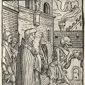 Dance of Death: The Pastor. Creator: Hans Holbein (German, 1497 / 98-1543)