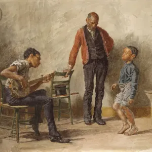 Die Tanzstunde, 1878; Künstler: Thomas Eakins Die Tanzstunde, 1878; Künstler: Thomas Eakins