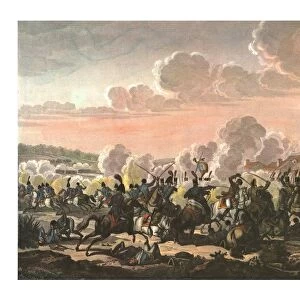 Death of Prince Louis of Prussia at the Battle of Saalfeld, 10 October 1806, (c1850)