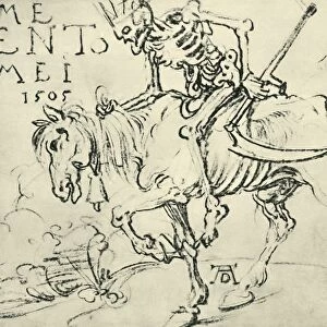 Death riding, 1505, (1943). Creator: Albrecht Durer