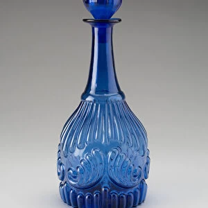 Decanter, c. 1830s. Creator: Boston and Sandwich Glass Company