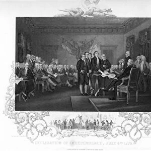 Declaration of Independence, 1776 (c1817-c1819). Artist: J Rogers