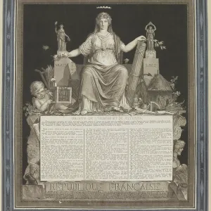 1793 Print of The Declaration of the Rights of Man