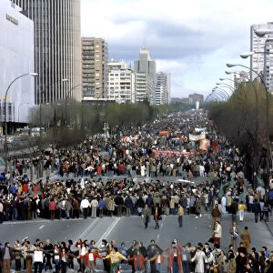 Demonstration in Madrid against NATO