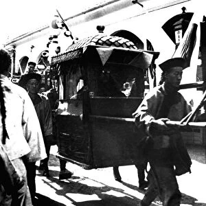 Departure of the Emperor of Japan, Korea, 1900