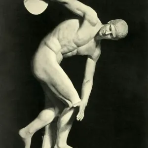 El Discóbolo de Myron, 1908. Creador: Desconocido. El Discóbolo de Myron, 1908. Creador: Desconocido.
