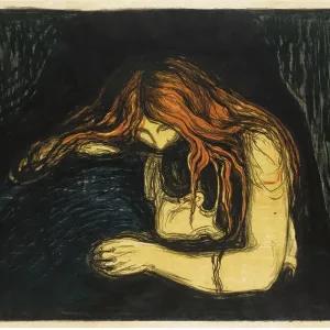 Edvard Munch's The Vampire II Print (1895-1900) Edvard Munch's The Vampire II Print (1895-1900)