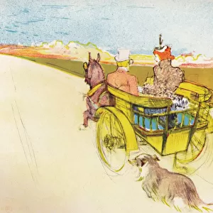 Dog Cart, c. 1897, (1946). Artist: Henri de Toulouse-Lautrec