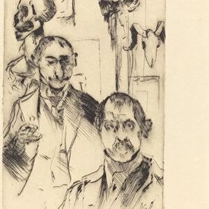 Doppelbildnis mit Skelett (Double Portrait with Skeleton), 1916. Creator: Lovis Corinth