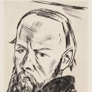 Dostoevsky II, 1921. Creator: Beckmann, Max (1884-1950)
