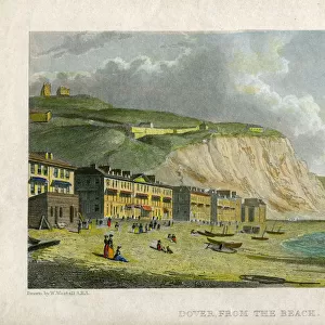 Dover, from the Beach, 19th century. Artist: Francis